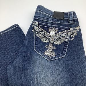 Grace in LA Womens Denim Jeans Blue Size‎ 28